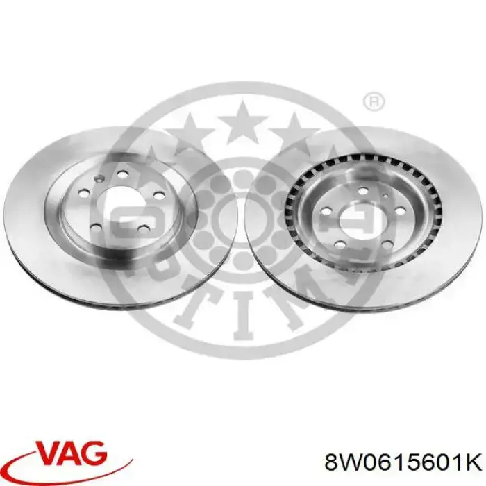 Comprar 8W0615601K VAG Disco de freno trasero