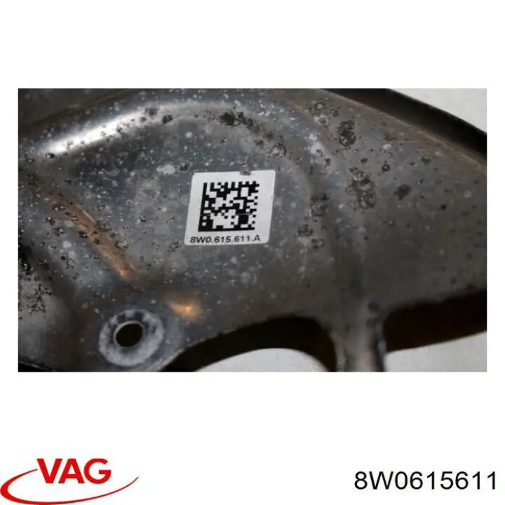 8W0615611 VAG chapa protectora contra salpicaduras, disco de freno trasero izquierdo