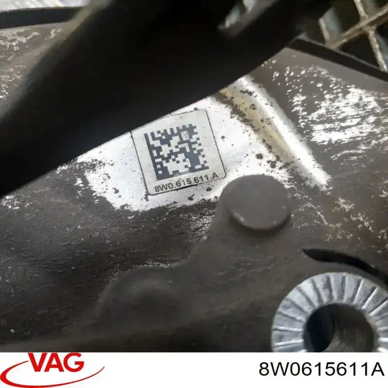 Protector de disco de freno trasero izquierdo 8W0615611A VAG