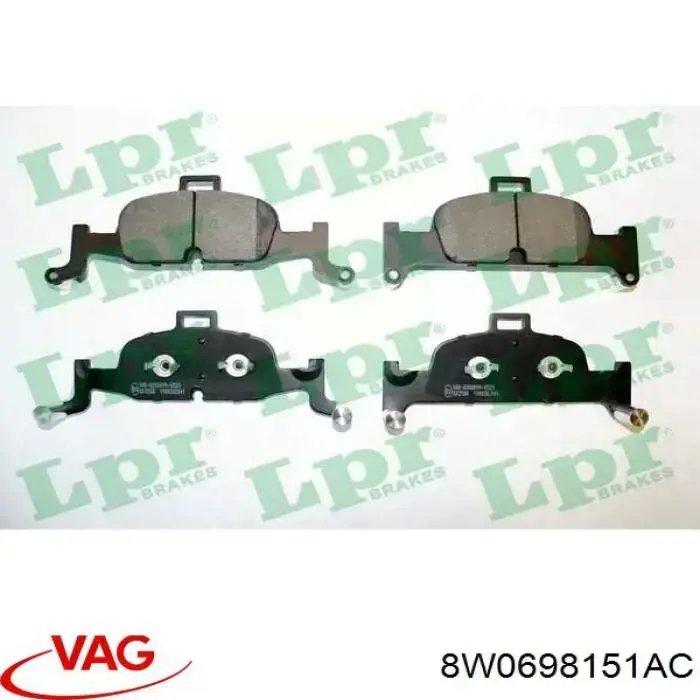 Pastillas freno delanteras VAG 8W0698151AC precio, desde 46,93 EUR
