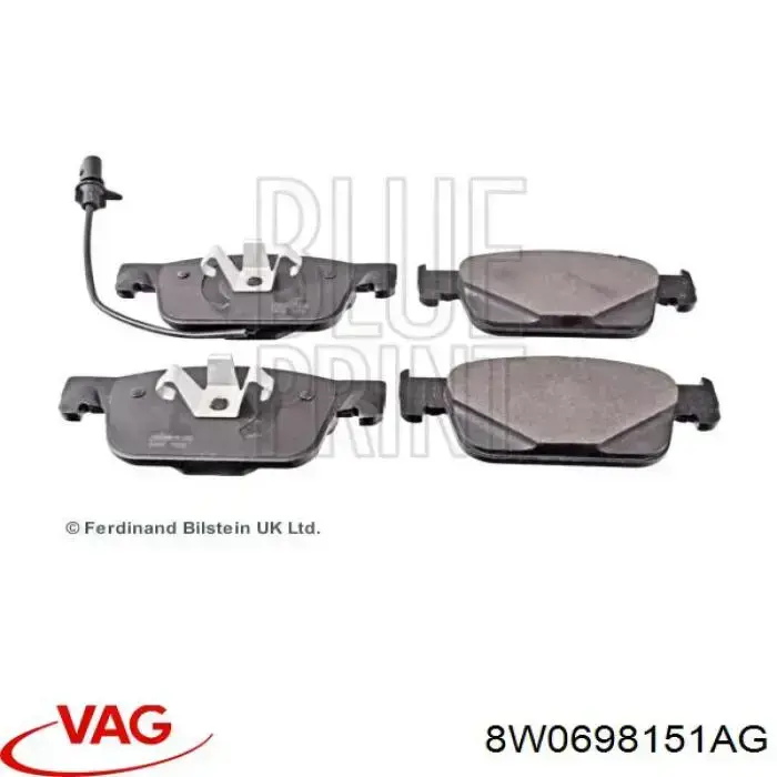 Comprar 8W0698151AG VAG Pastillas delanteras de freno
