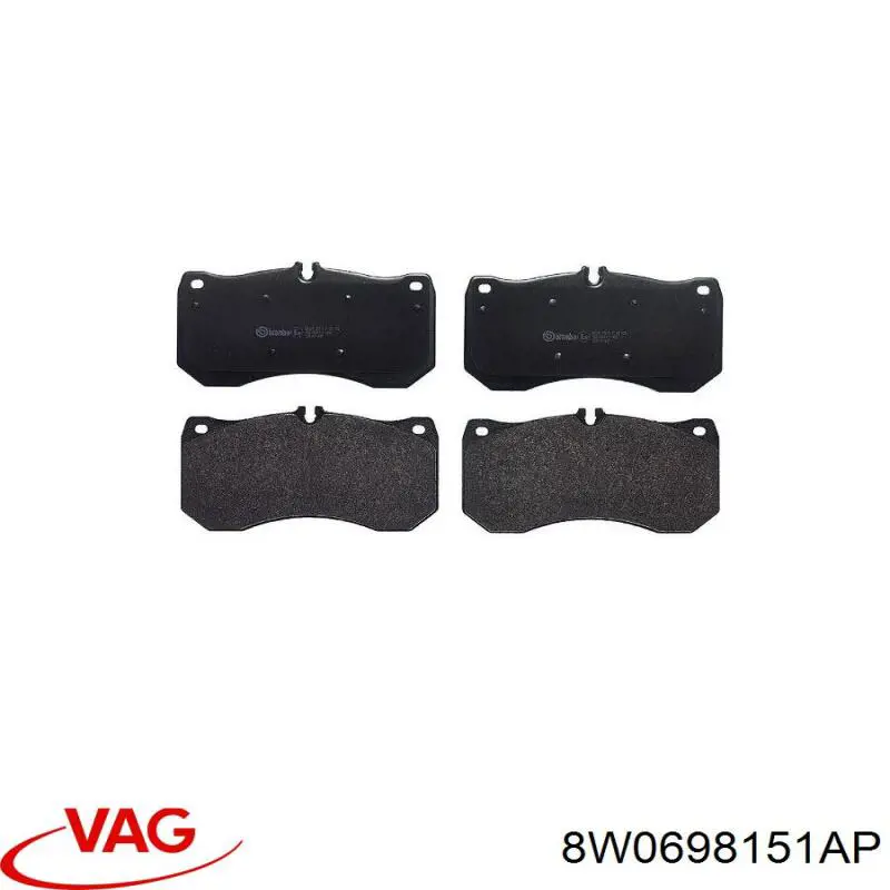 Comprar 8W0698151BF VAG Pastillas delanteras de freno