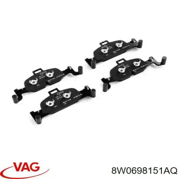 Pastillas de freno 8W0698151AQ VAG