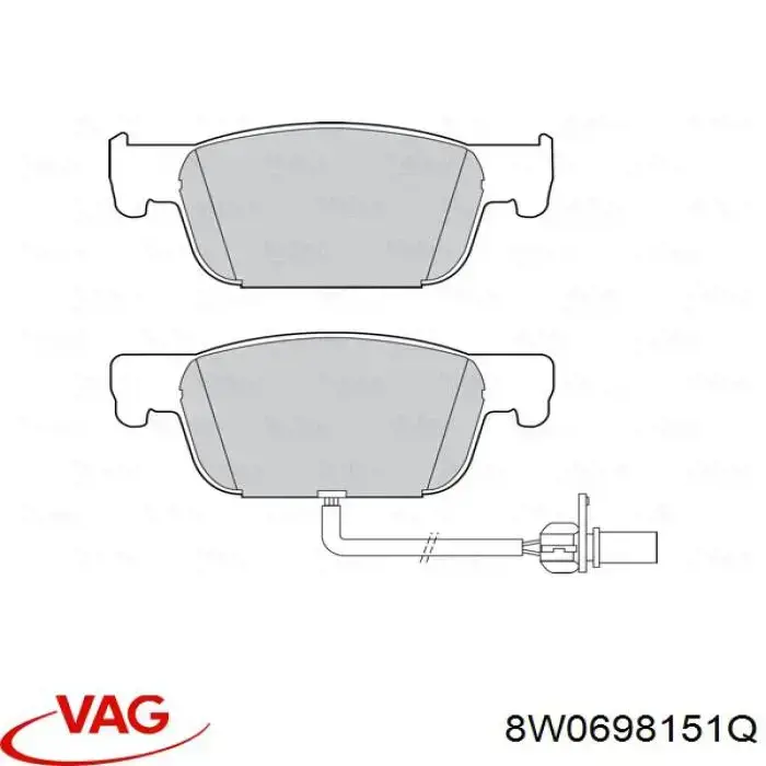 Pastillas freno delanteras VAG 8W0698151Q precio, desde 42,23 EUR