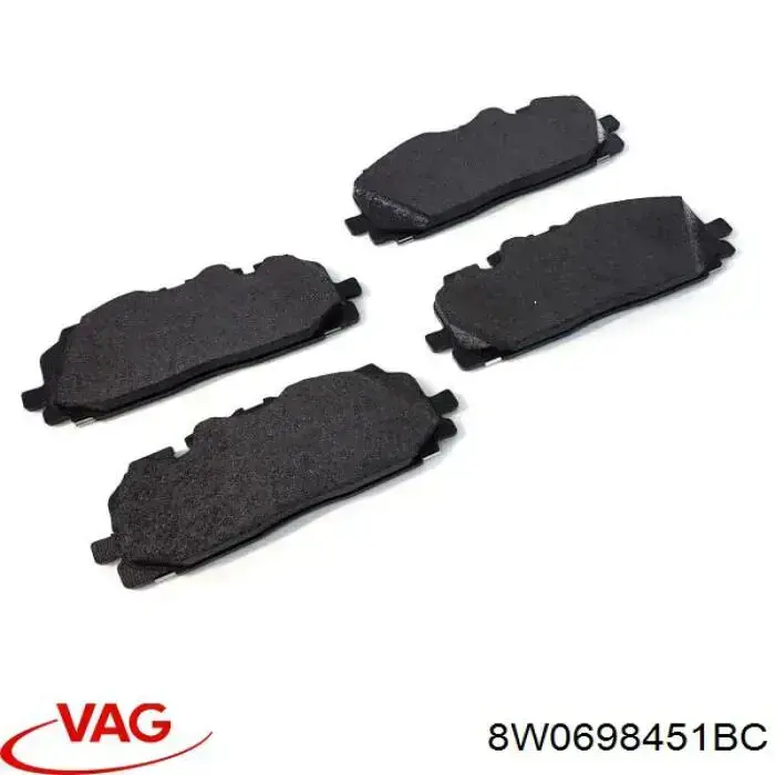 8W0698451BC VAG Pastillas freno traseras