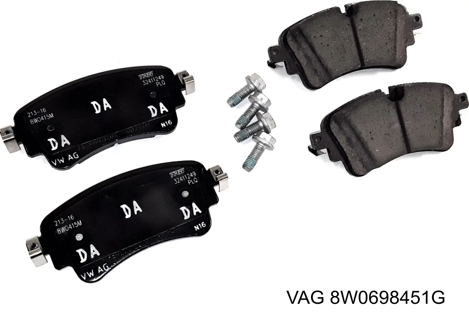 Comprar 8W0698451G VAG Pastillas de freno traseras
