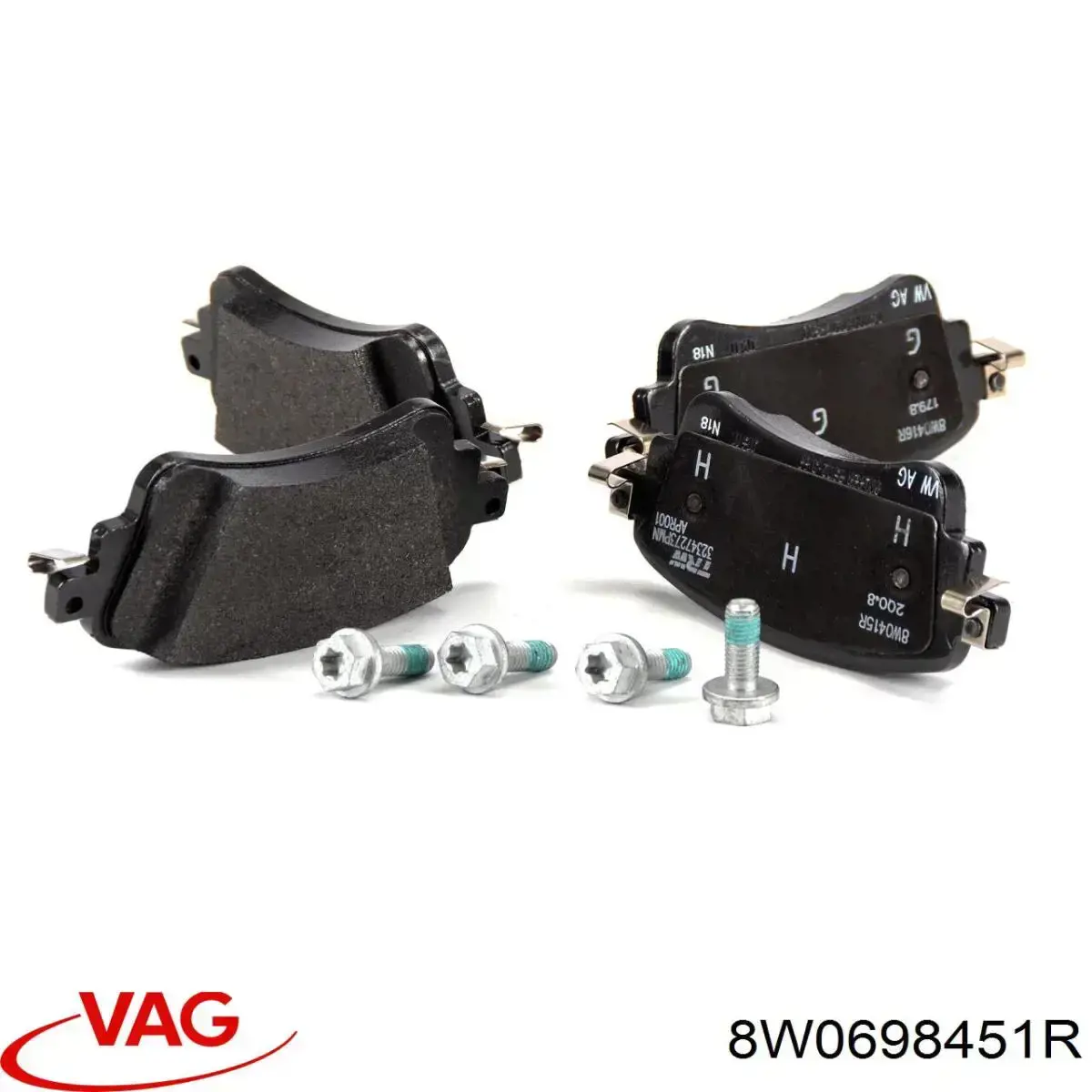 Pastillas traseras VAG 8W0698451R
