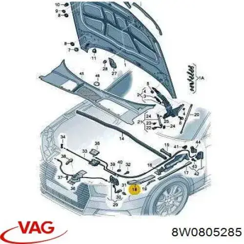 Comprar 8W0805285 VAG Pestaña del faro izquierdo