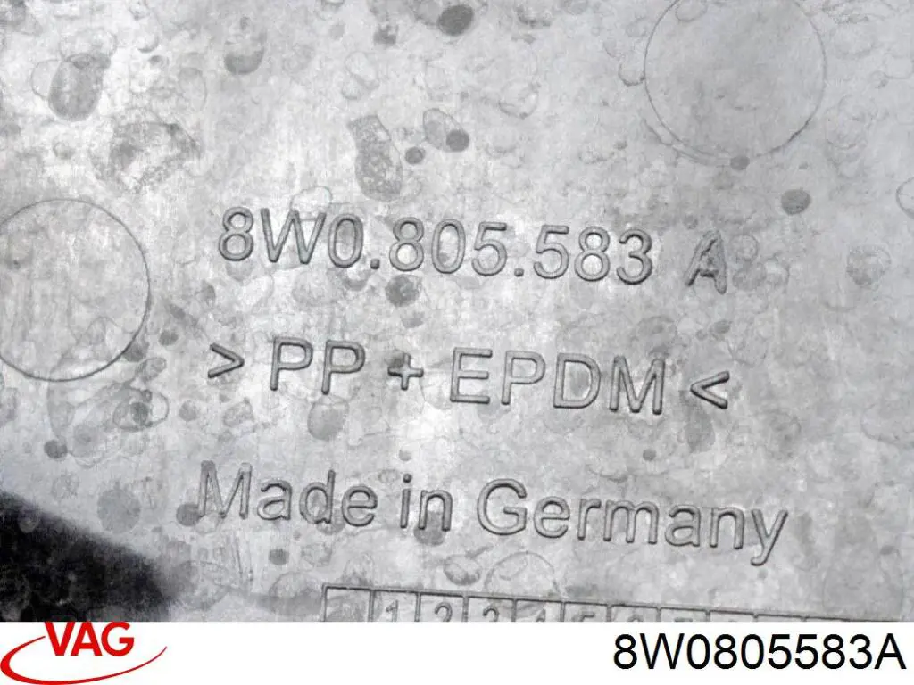 8W0805583A VAG Tapa de guardabarros delantero izquierdo