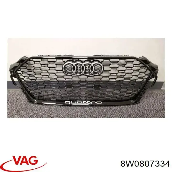 8W0807334 VAG Guía del parachoques delantero