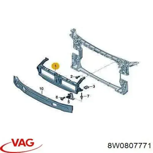 Comprar 13D2055 Polcar Soporte de parrilla del radiador