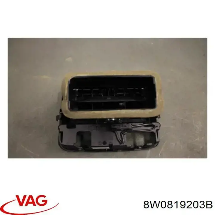 Rejilla de ventilación trasera en el apoyabrazos VAG 8W0819203B precio, desde 69,70 EUR