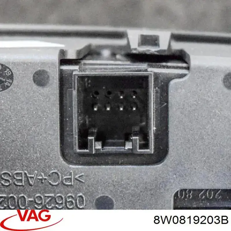 8W0819203B VAG Rejilla de ventilación trasera en el apoyabrazos