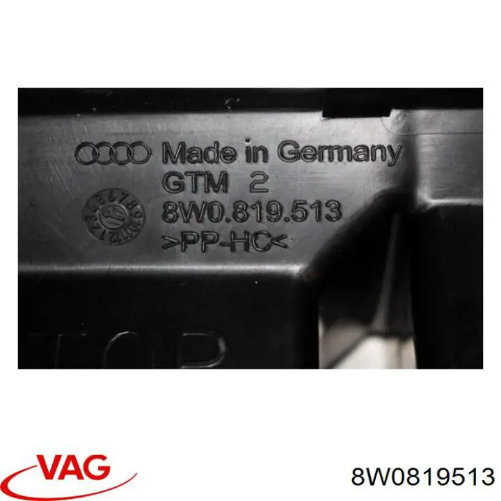 Conducto de aire central del salpicadero VAG 8W0819513 precio, desde 24,69 EUR