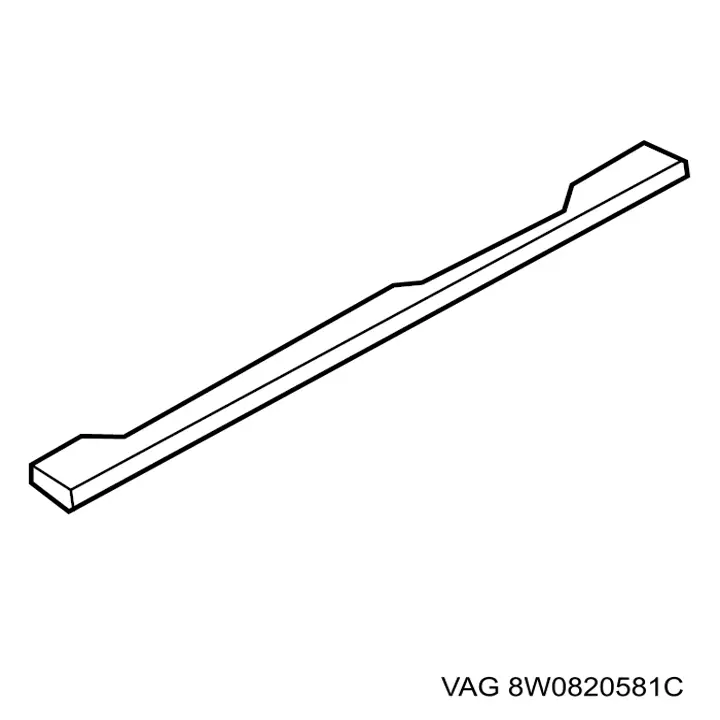 Tapón lateral de cubrejunta VAG 8W0820581C