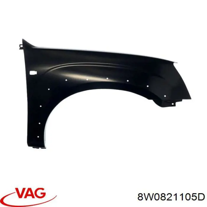 Guardabarros delantero izquierdo para Audi A4 (8WH, 8WJ)