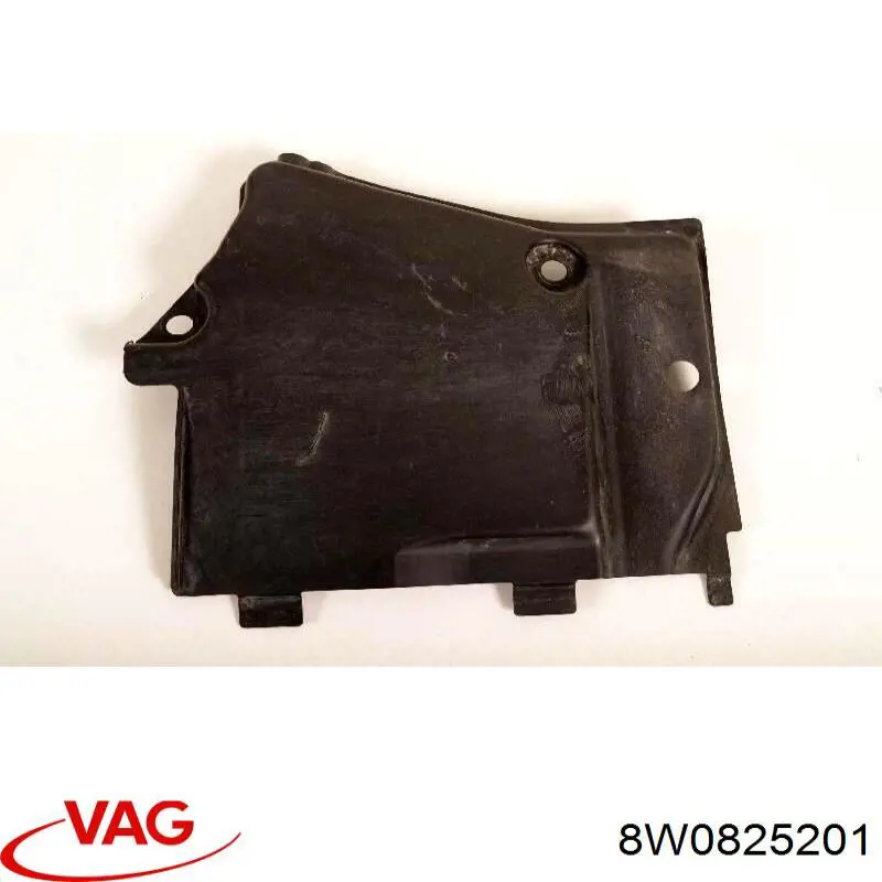 Protector de bajos delantero izquierdo VAG 8W0825201