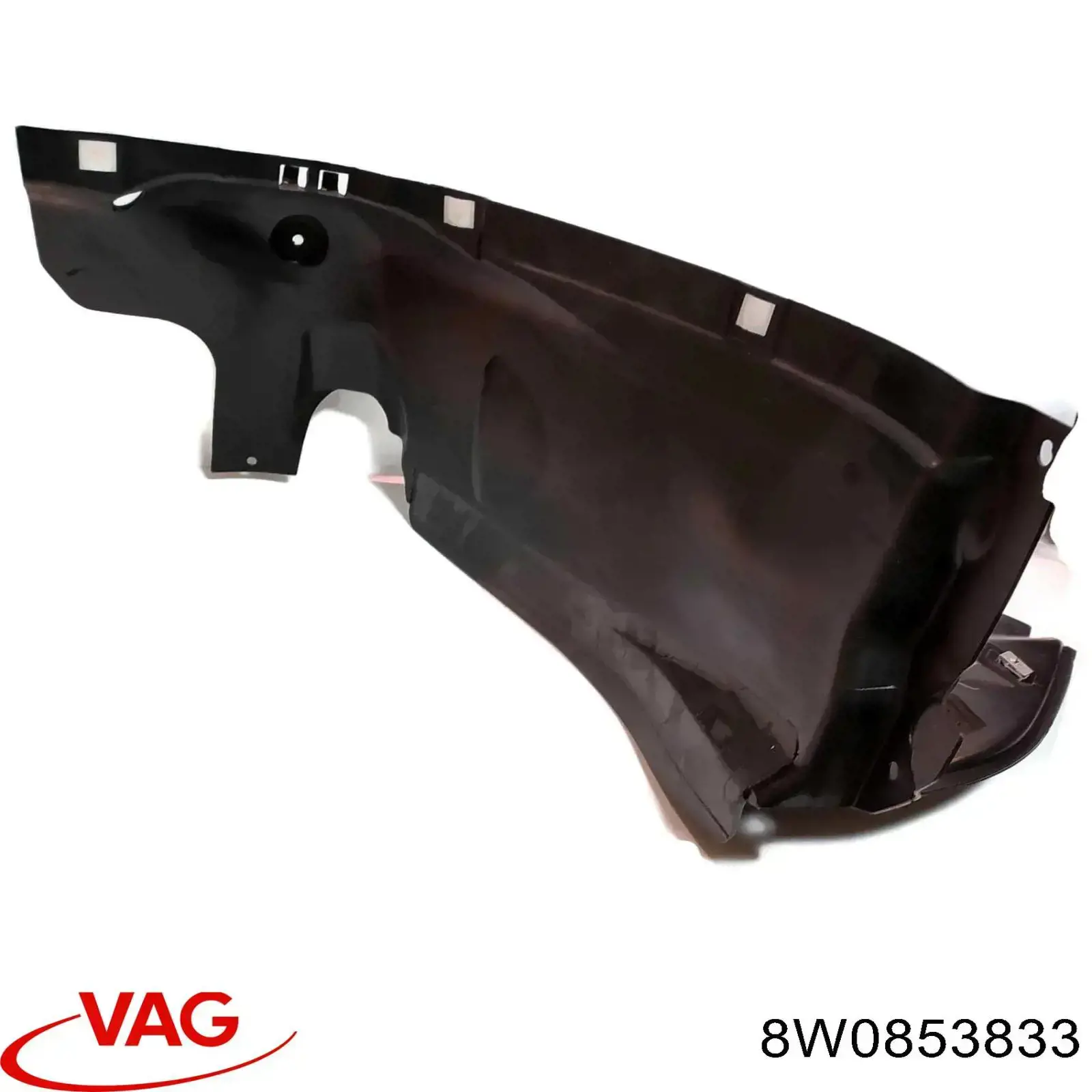 Alerón delantero izquierdo del parachoques 8W0853833 VAG