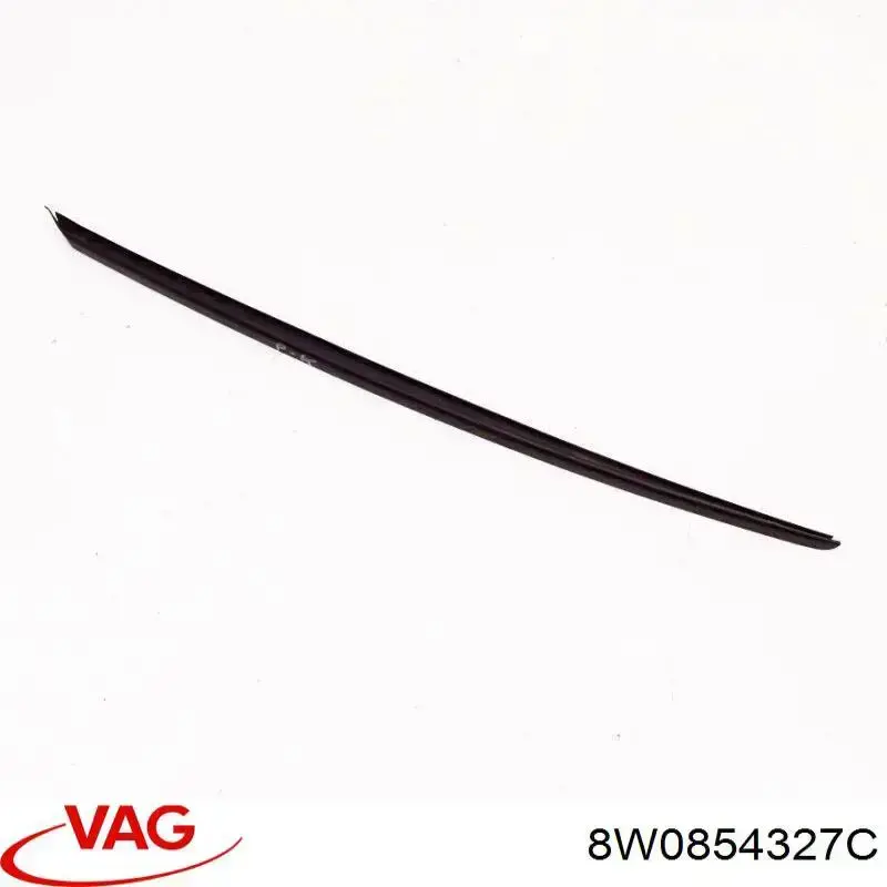 Moldura izquierda del parabrisas VAG 8W0854327C