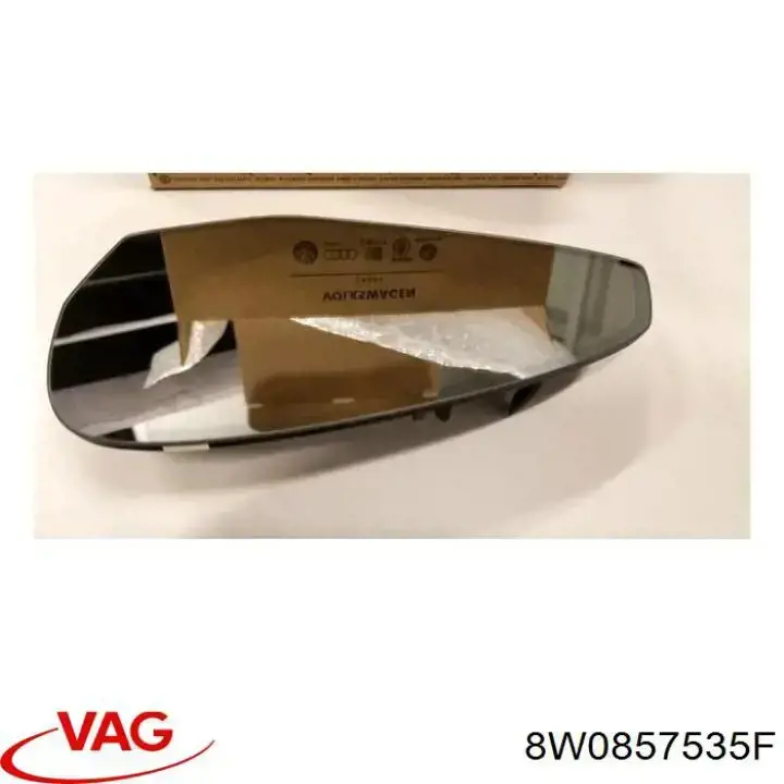 Cristal de espejo retrovisor exterior izquierdo VAG 8W0857535F precio, desde 329,10 EUR