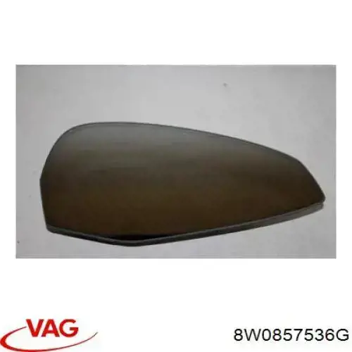 Cristal de espejo retrovisor derecho VAG 8W0857536G precio, desde 510,62 EUR