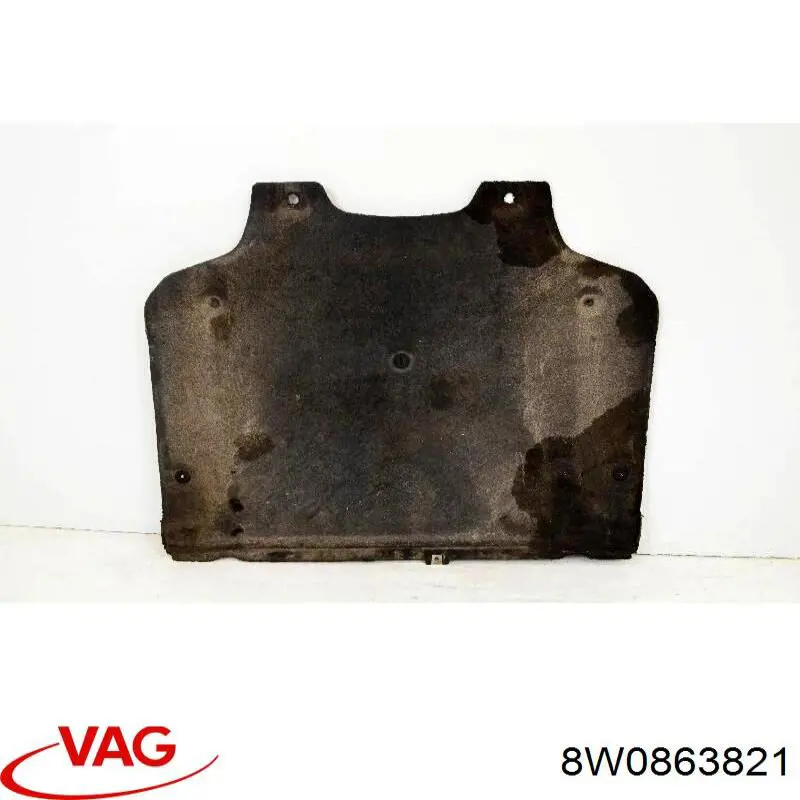 8W0863821 VAG protección motor delantera