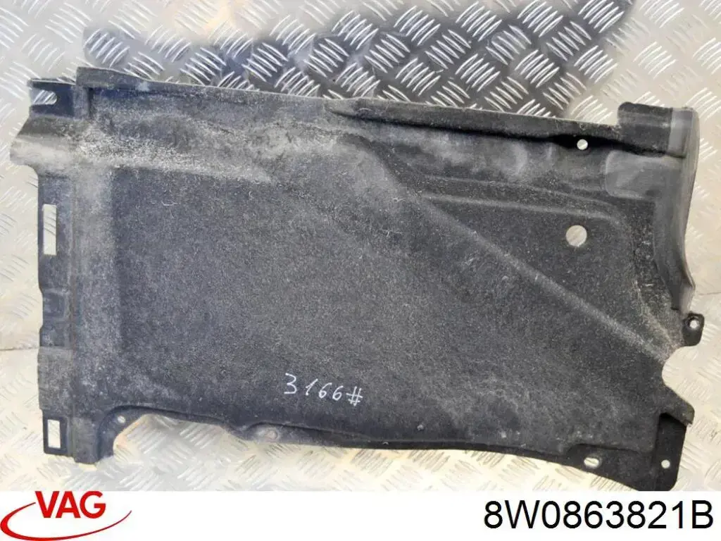 Protección delantera del motor VAG 8W0863821B precio, desde 65,96 EUR