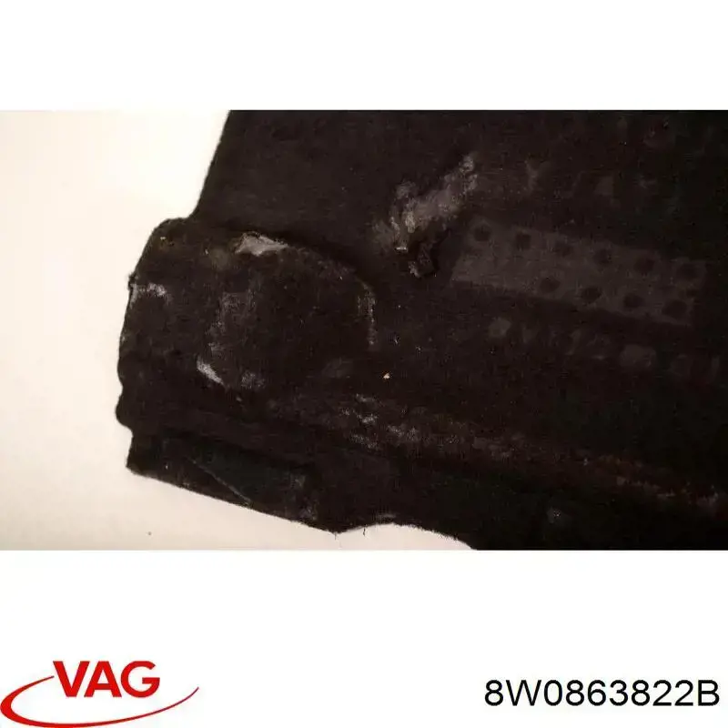 8W0863822B VAG protección motor trasera