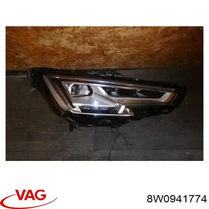 Faro derecho 8W0941774 VAG
