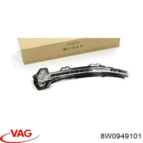 8W0949101 VAG luz intermitente de retrovisor exterior izquierdo