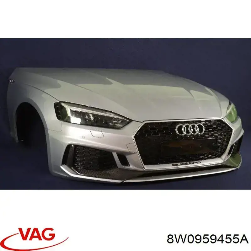 Ventilador de refrigeración completo derecho (motor y hélice) VAG 8W0959455A