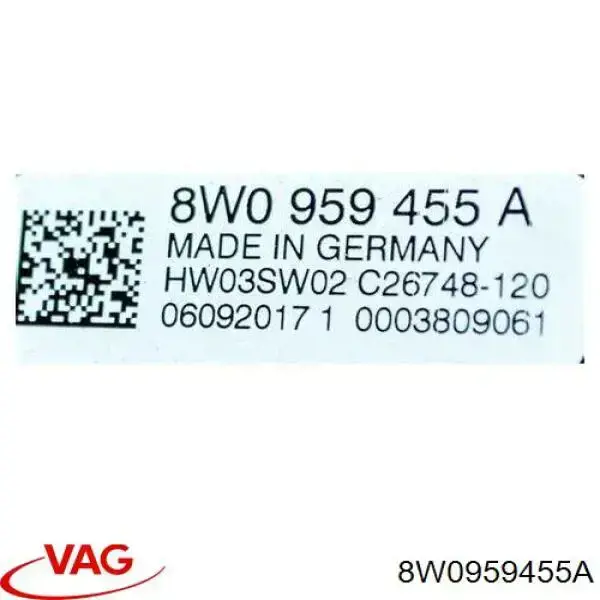 Comprar 8W0959455A VAG Ventilador de refrigeración completo derecho (motor y hélice)