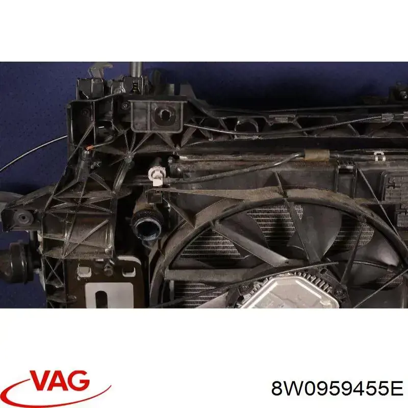 Ventilador de refrigeración completo derecho (motor y hélice) 99591828401 Vika
