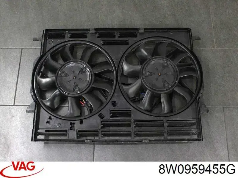 8W0959455G VAG ventilador (rodete +motor refrigeración del motor con electromotor derecho)