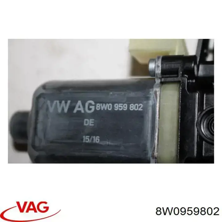 8W0959802 VAG Motor del elevalunas de la puerta delantera derecha