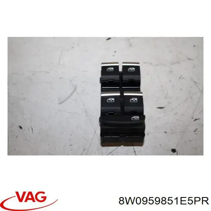 8W0959851E5PR VAG unidad de control elevalunas delantera izquierda