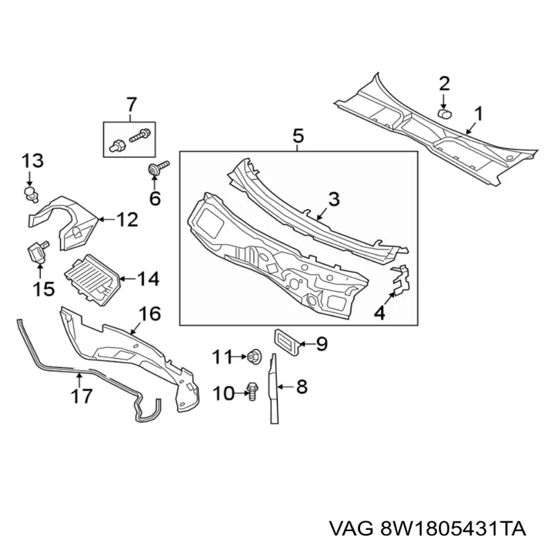 8W1805431TA VAG