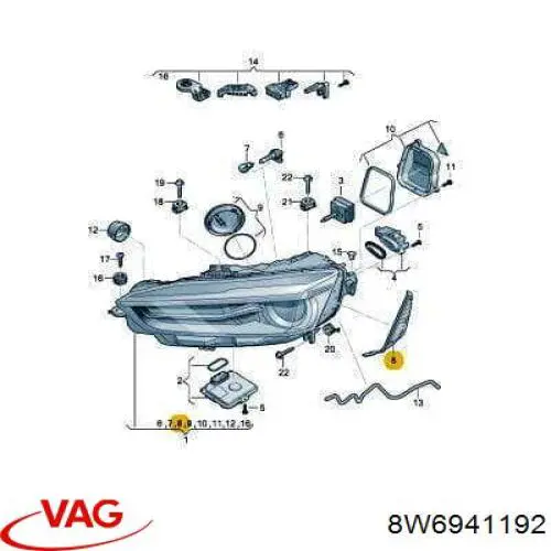  VAG 8W6941192 precio, desde 35,65 EUR