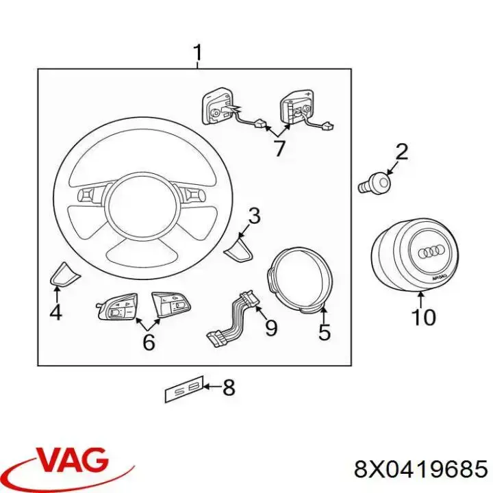 8X0419685 VAG