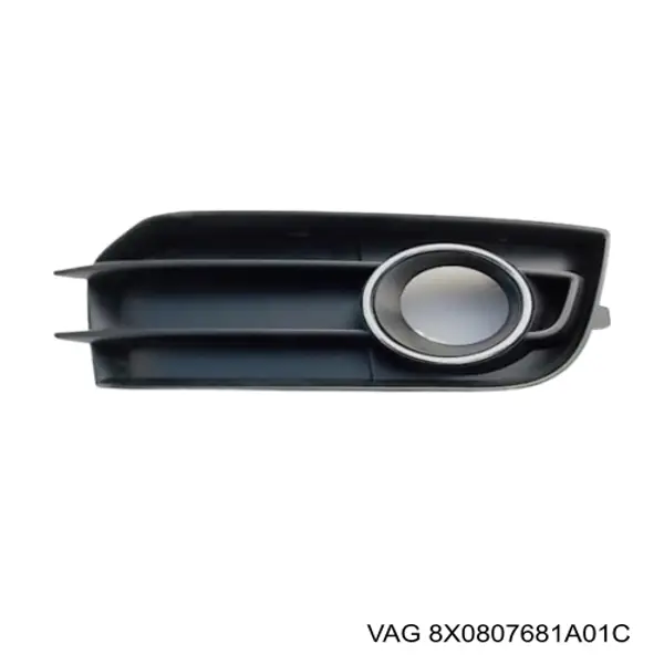 8X0807681A VAG Tapa de rejilla de faro antiniebla delantero izquierdo