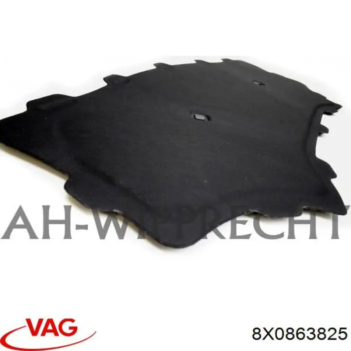 8X0863825 VAG Aislante de capó de motor