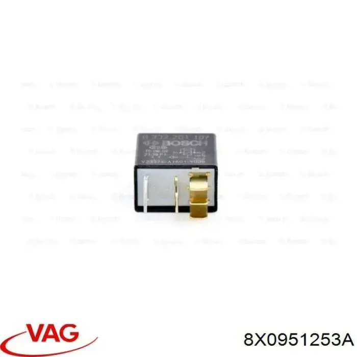 8X0951253A VAG relé eléctrico multifuncional