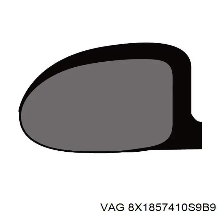 8X1857410S9B9 VAG espejo retrovisor derecho