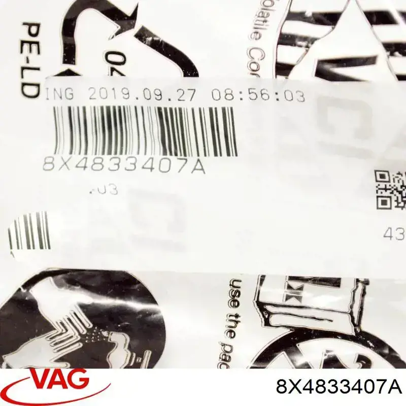 Comprar 8X4833407A VAG Bisagra de puerta delantera izquierda