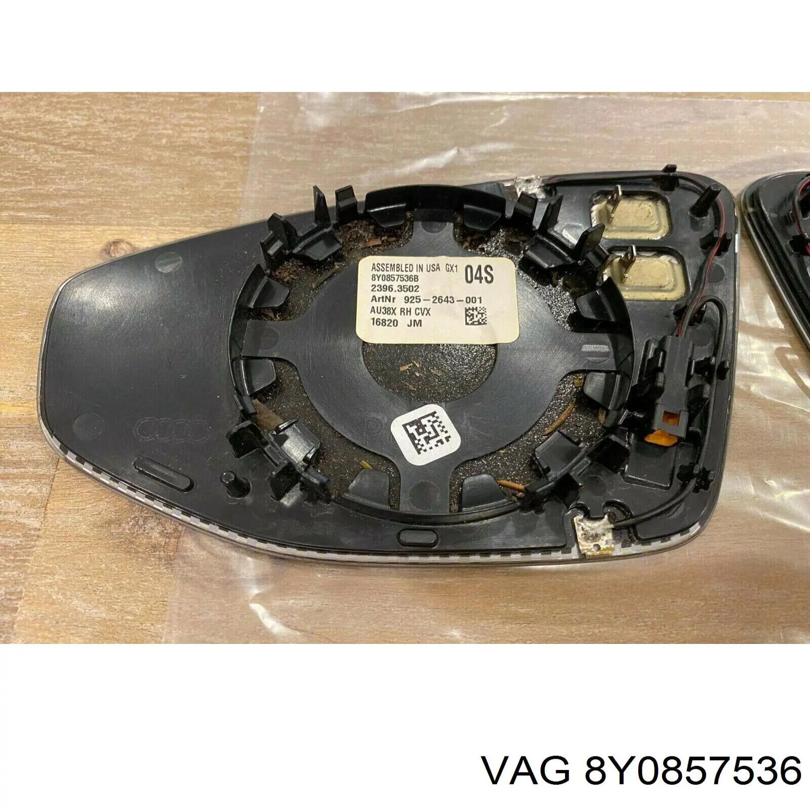 Cristal de espejo retrovisor derecho VAG 8Y1857528GRU precio, desde 23,61 EUR