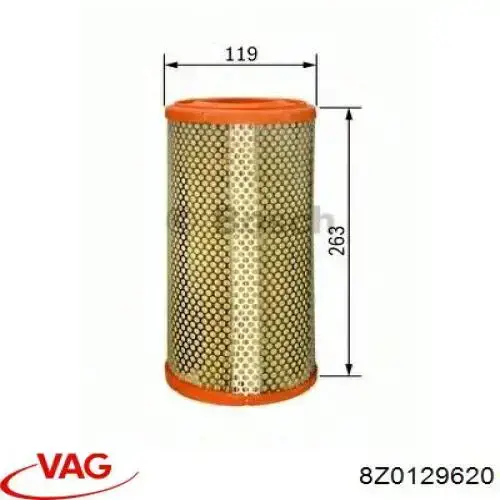 El filtro de aire VAG 8Z0129620 precio, desde 7,13 EUR