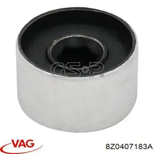 Buje del brazo de suspensión delantero superior 8Z0407183A VAG