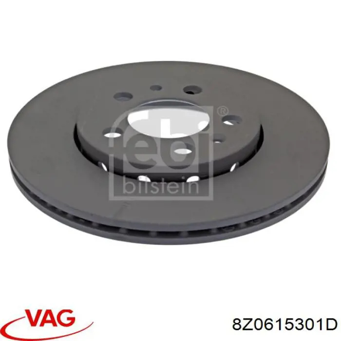 Comprar 8Z0615301D VAG Freno de disco delantero