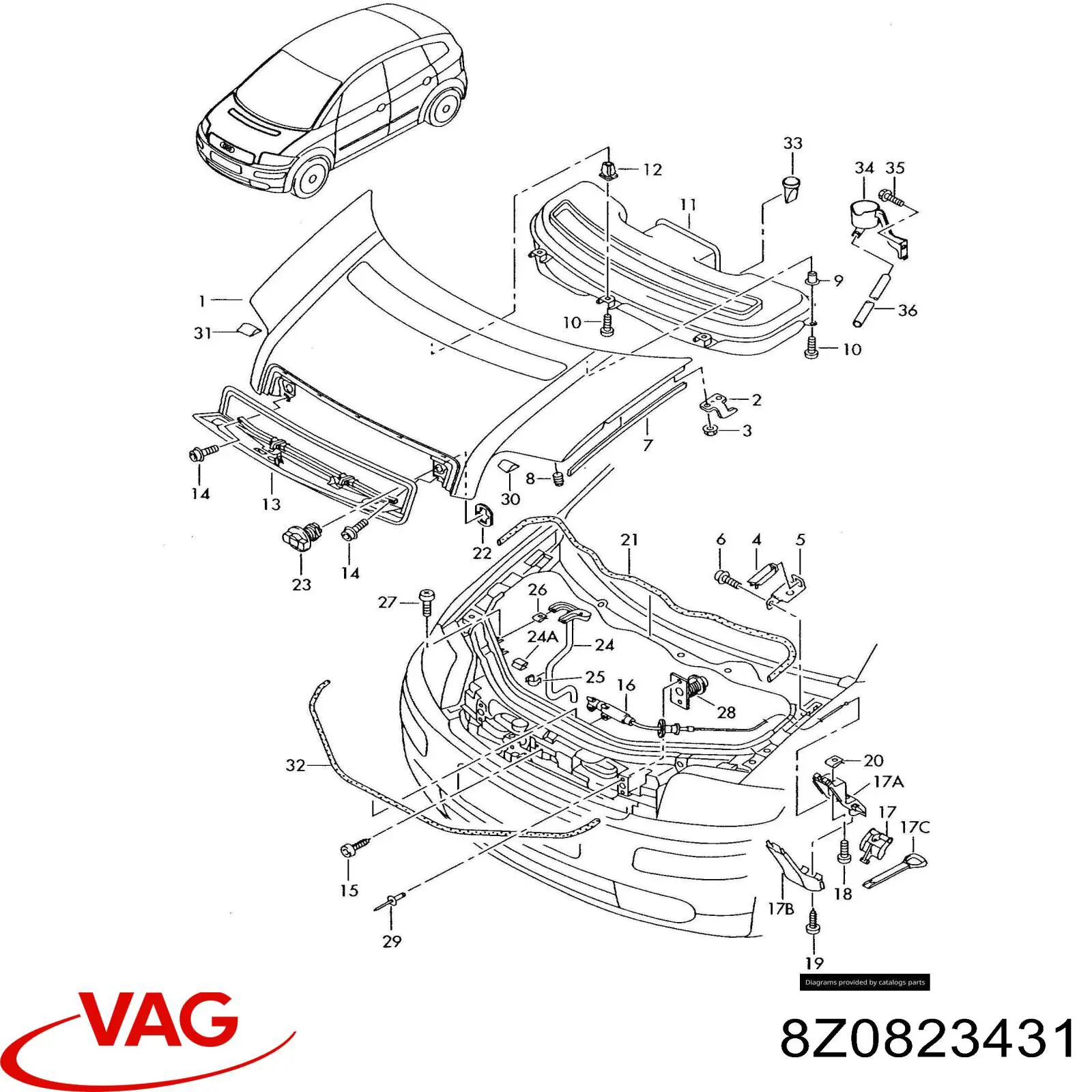  VAG 8Z0823431 precio, desde 65,16 EUR