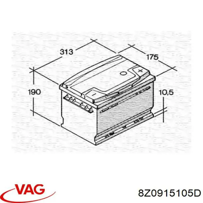 Batería de Arranque VAG (8Z0915105D)